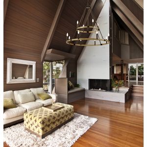 Transitions 36'' Wide 12-Light Chandelier - Oil Rubbed Bronze 5