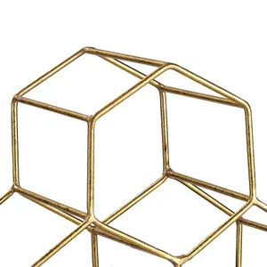 Angular Study Wine Rack - Gold 3