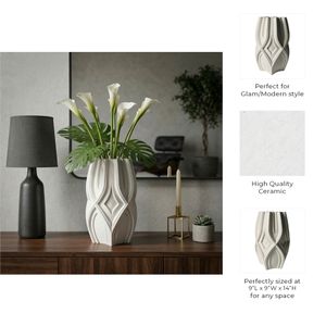 SYLVANBEACH IVORY VASE 14 (IN) 8