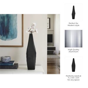 CRANEHAM BLACK VASE 24 (IN) 10