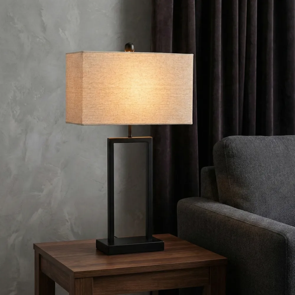 HEDLEYHAVEN SET OF 2 BLACK LAMPS 25 (IN)