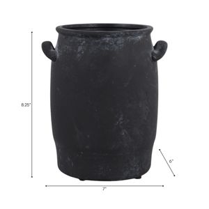FRAZERCROSS BLACK VASE 9 (IN) 10