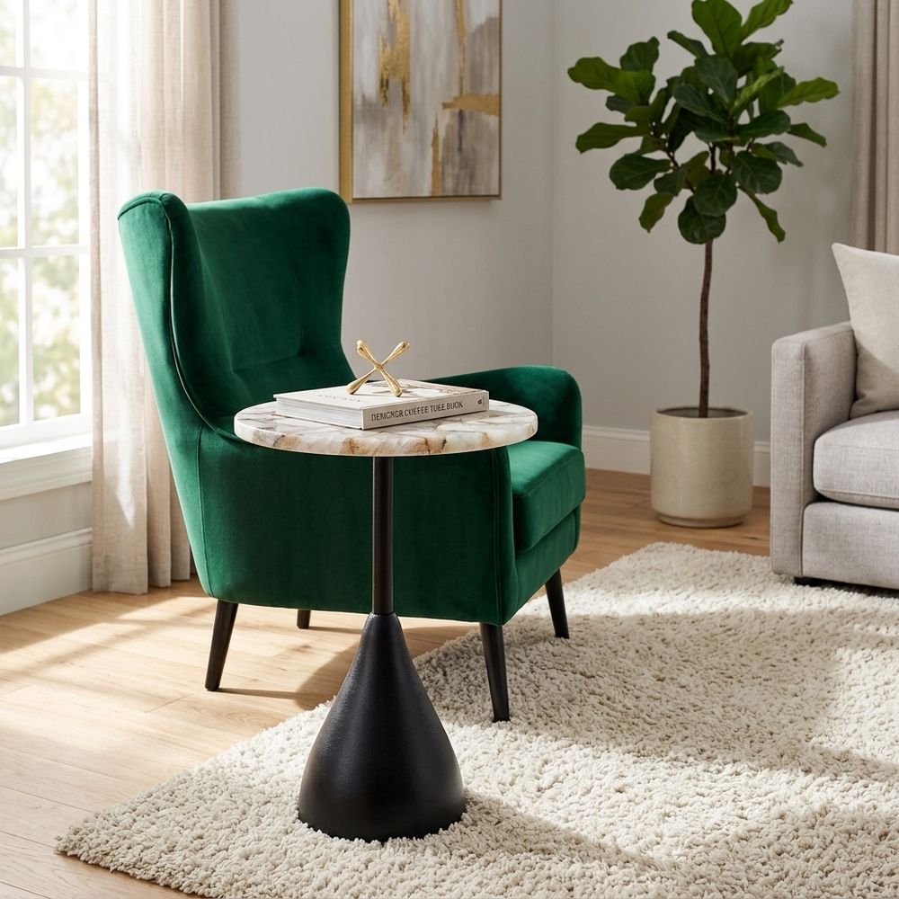 FARLEYVIEW WHITE TABLE 22 (IN)
