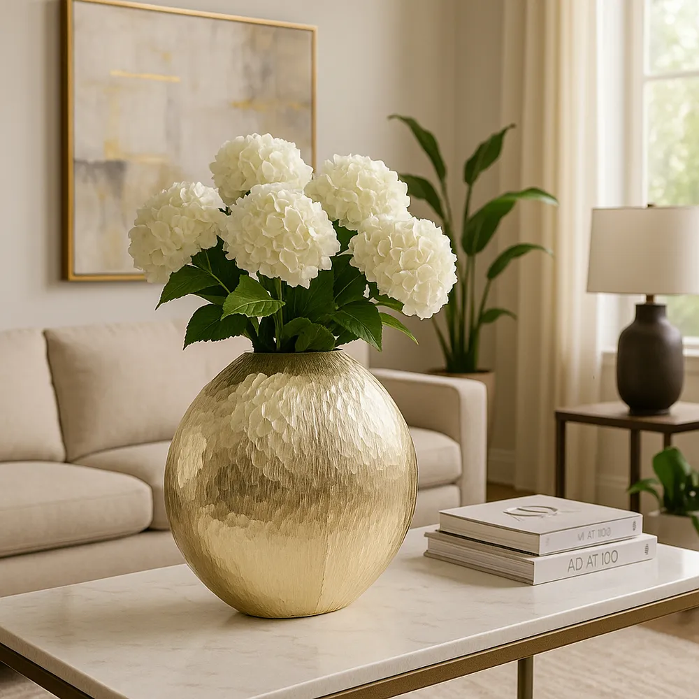 HOLTONMILL GOLD VASE 14 (IN)