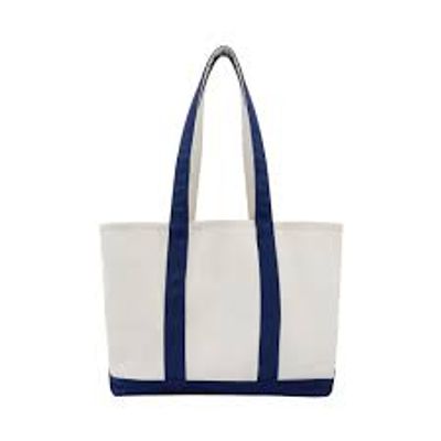 16 OZ. HEAVY NATURAL CANVAS BOAT BAG - NAVY