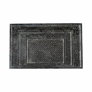 EVERTONCROSS SET OF 3 SILVER TRAY 2 (IN) 5