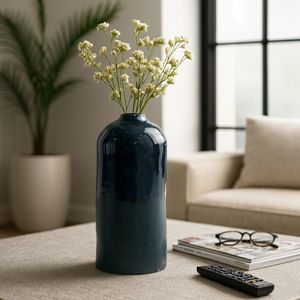 MILLERBEACH BLUE VASE 14 (IN) 11
