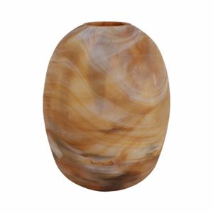 BARTONWOOD BROWN GLASS VASE 14 (IN) 4