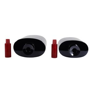 BELDENMORE SET OF 2 BLACK JARS 14 (IN) 8