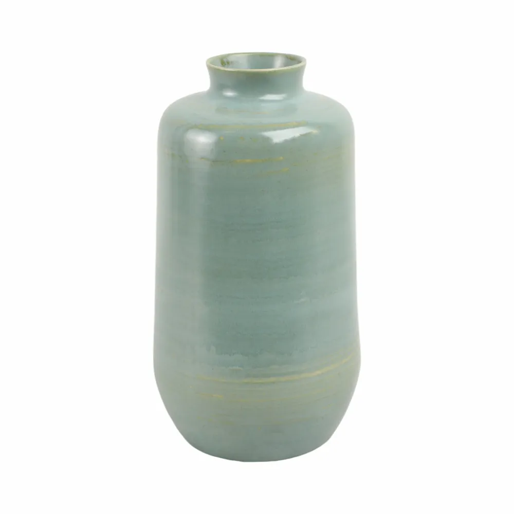 HOLLISSIDE GREEN VASE 12 (IN)
