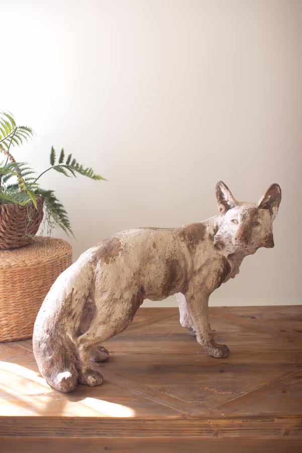 Faux Concrete Fox