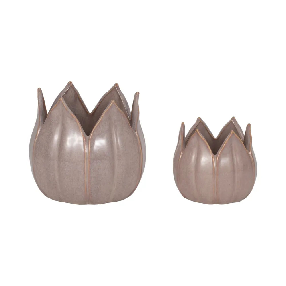 GENTRYWIND SET OF 2 PURPLE PLANTER 7 (IN)
