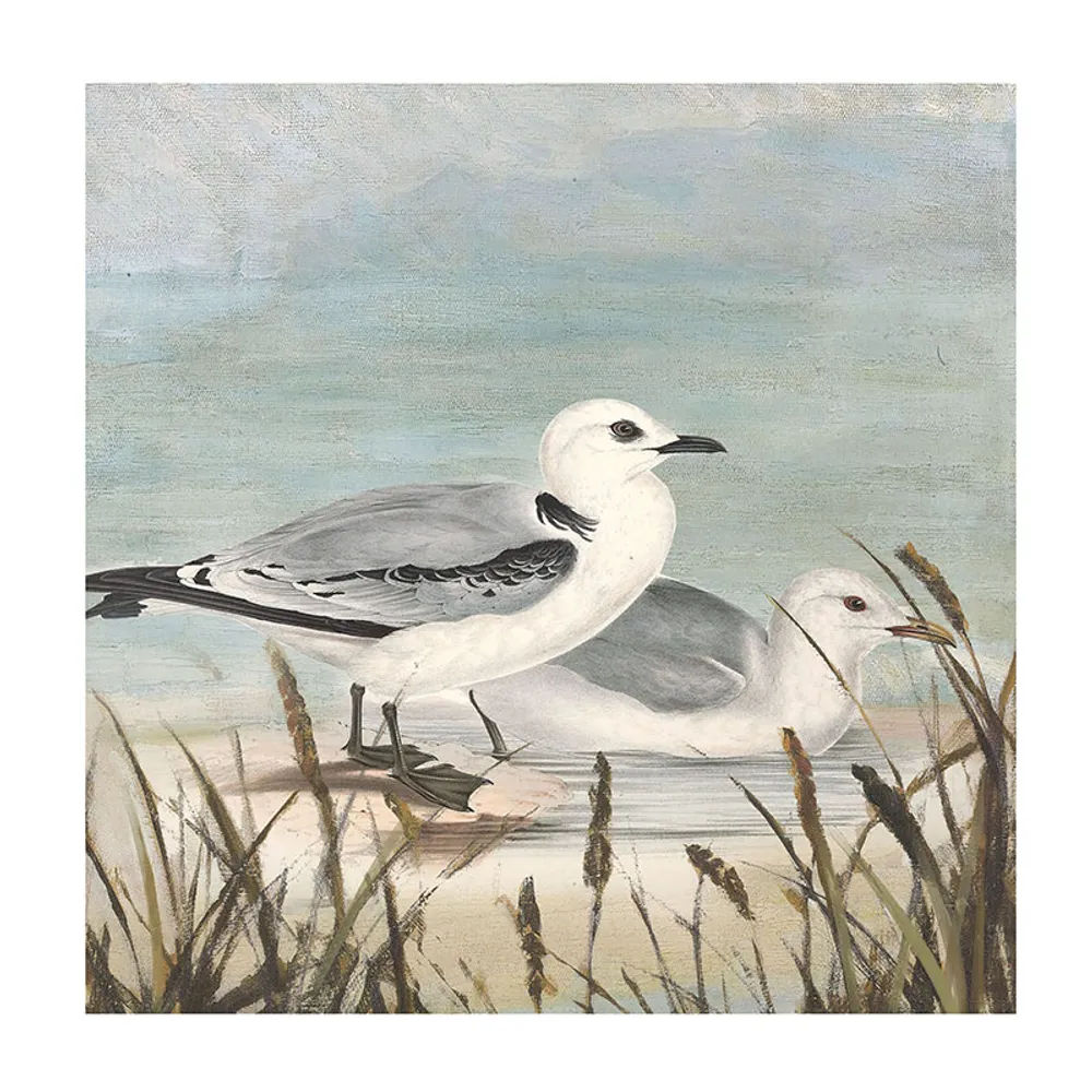 31-1/2" SEAGULL PAIR CANVAS ART