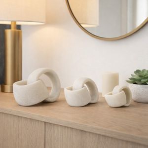 HALEYSHAW SET OF 3 WHITE DECOR 5 (IN) 13