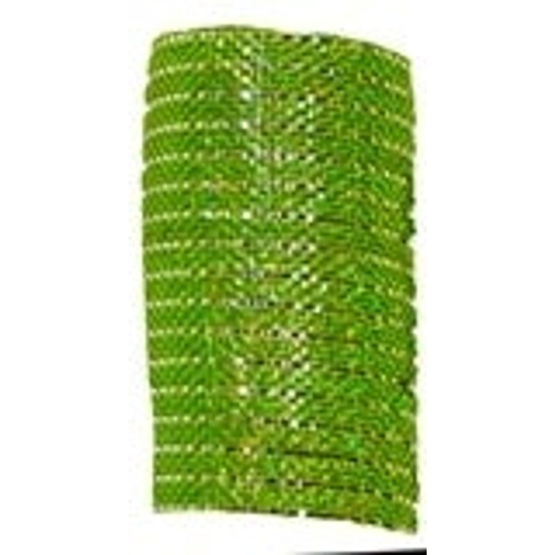 21" x 10yds Wide Plastic Mesh, Lime & Silver