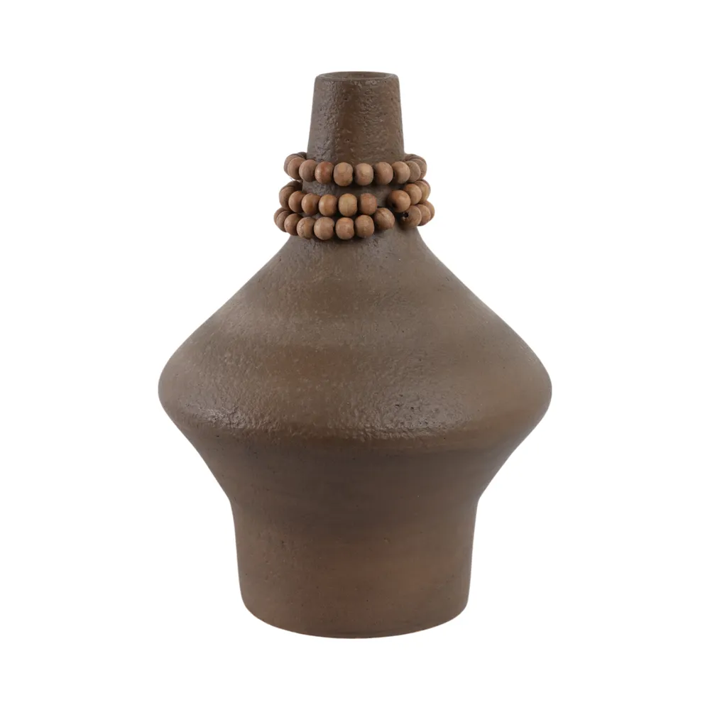 PARKERFORD BROWN VASE 12 (IN)