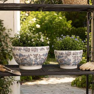 BONDVIEW SET OF 2 BLUE PLANTER 7 (IN) 2