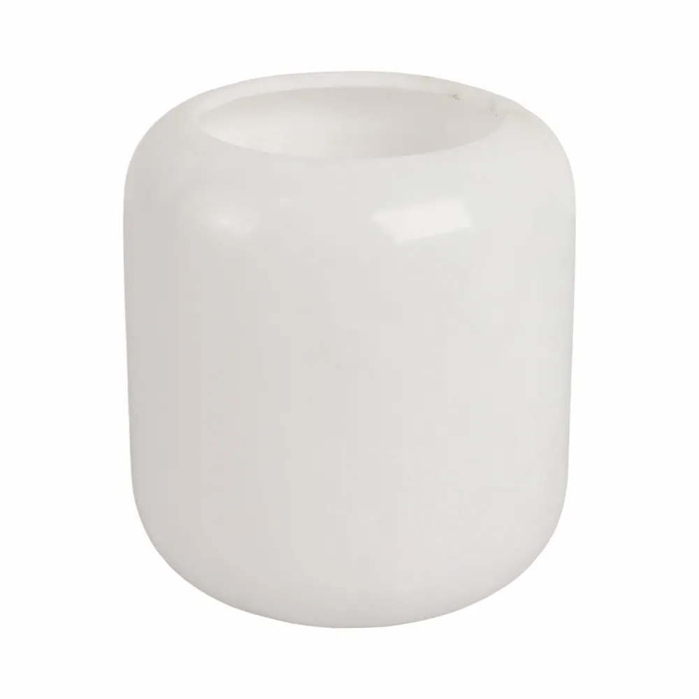 ALCOTTWELL WHITE VASE 8 (IN)