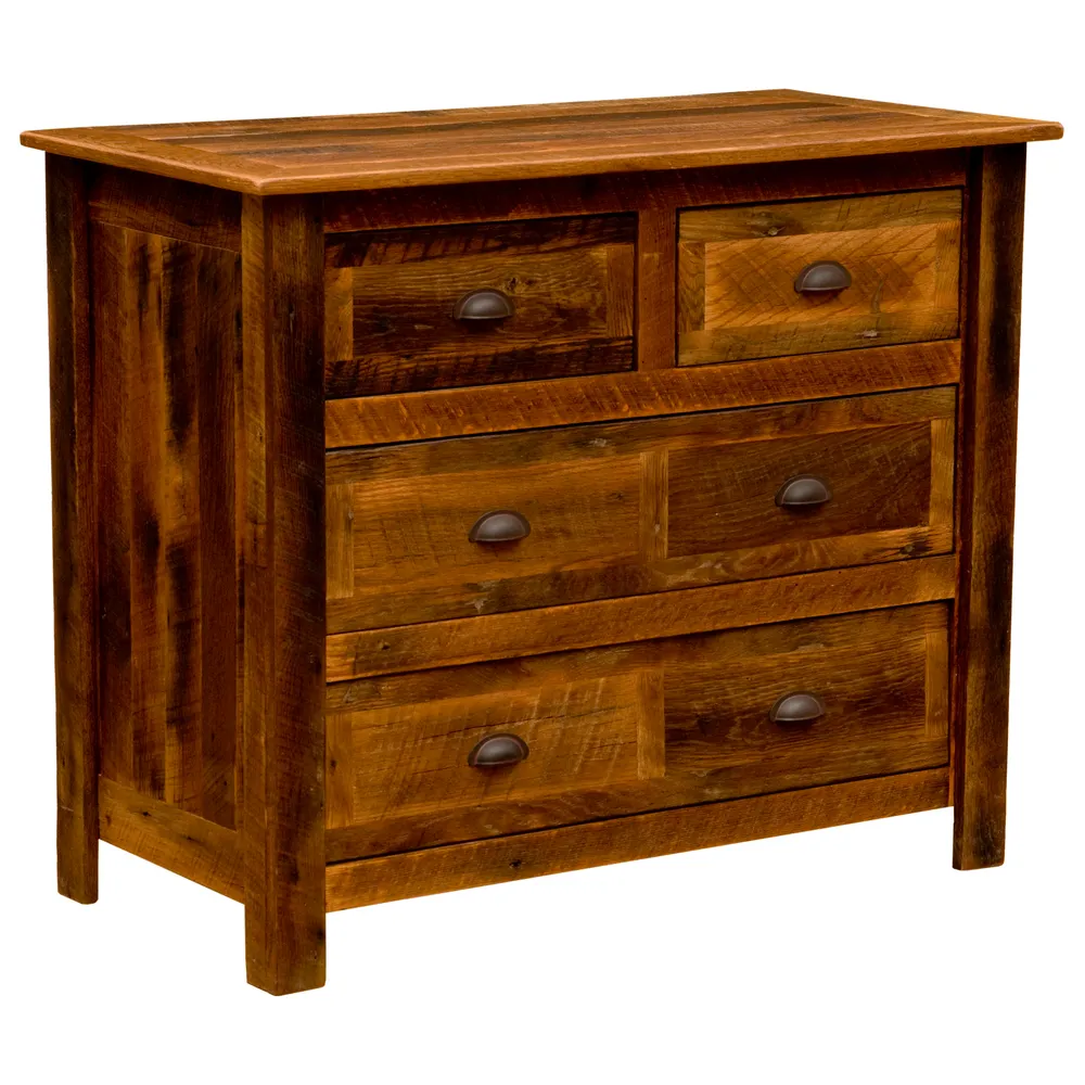 Barnwood Four Drawer Low Boy - Premium Line