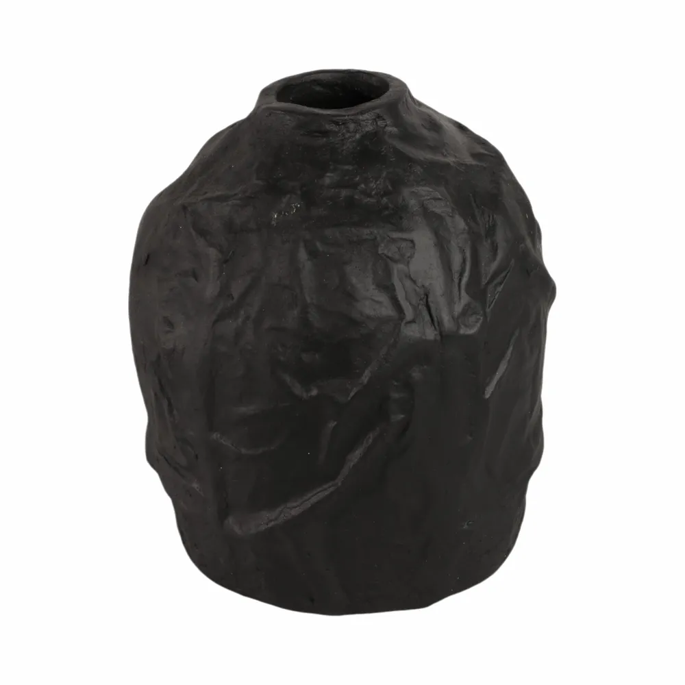AXELLEY BLACK VASE 9 (IN)