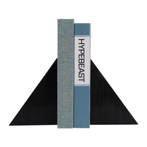 ALECSHAW SET OF 2 BLACK BOOKENDS 8 (IN) 4