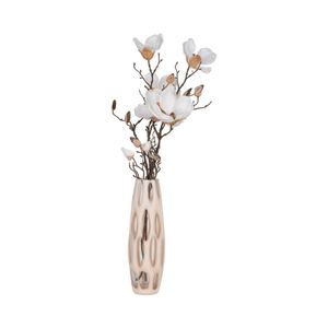 HATCHERHAVEN TAN GLASS VASE 12 (IN) 3