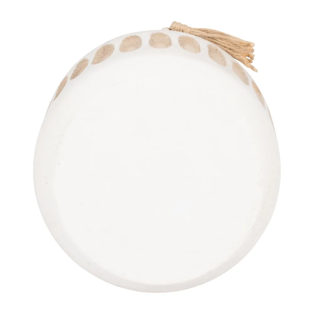 PEARLLAND WHITE VASE 8 (IN)