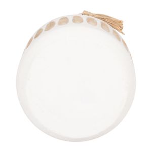 PEARLLAND WHITE VASE 8 (IN) 8