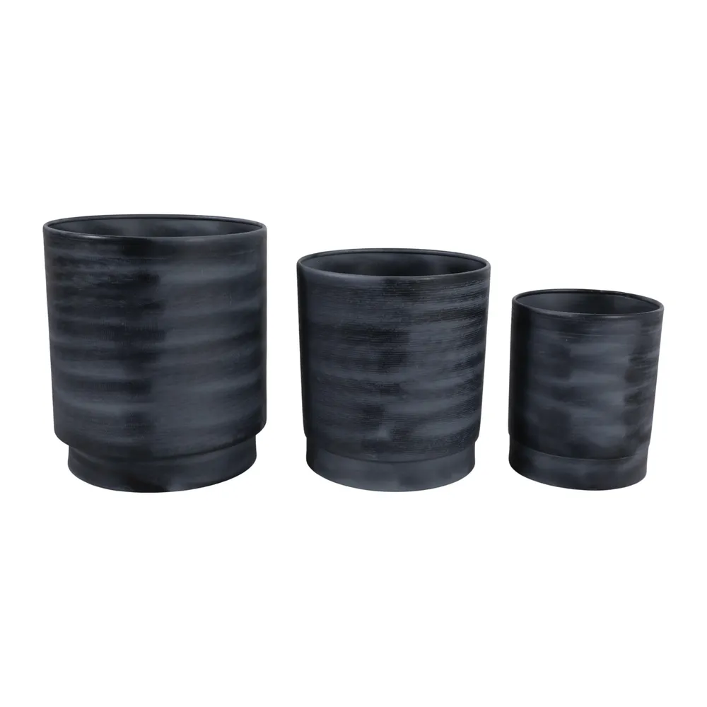 COVECLIFF SET OF 3 GRAY PLANTER 13 (IN)