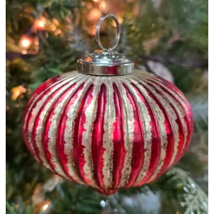 Mini Mercury Peppermint Kiss Ornament 3x3x3in 1