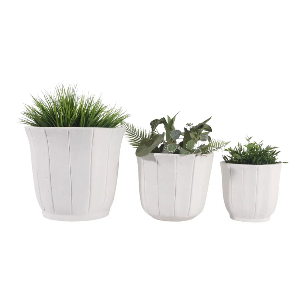 DALEHAM SET OF 3 WHITE PLANTER 13 (IN)