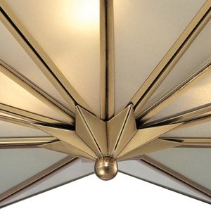 Decostar 21'' Wide 3-Light Flush Mount - Brushed Brass 5