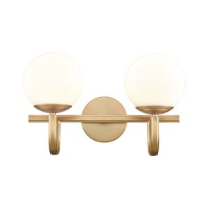 Caroline 16'' Wide 2-Light Vanity Light - Brushed Gold 1