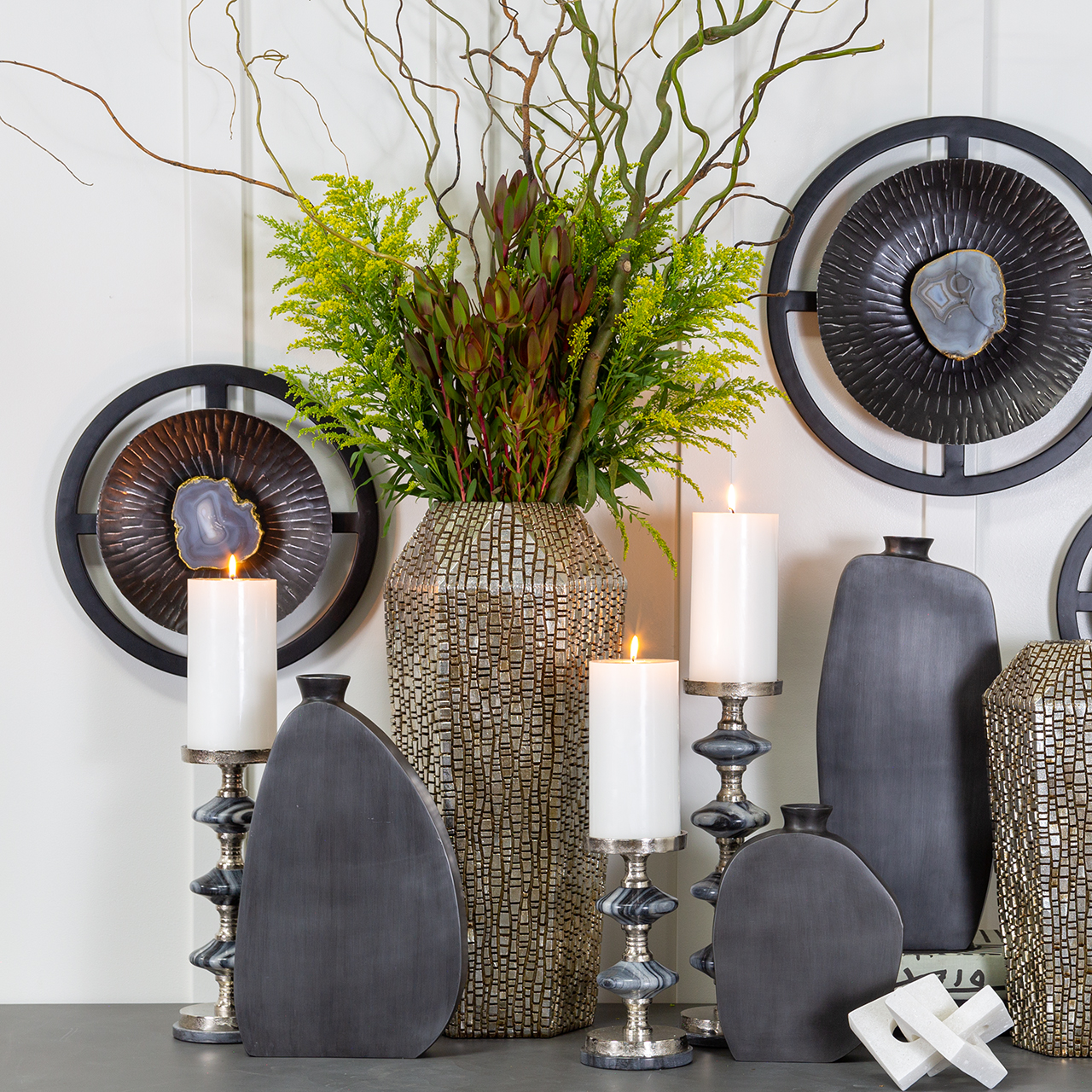 Rhone Candleholders -Set 3 2