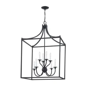 Prescott 24'' Wide 8-Light Chandelier - Matte Black 2