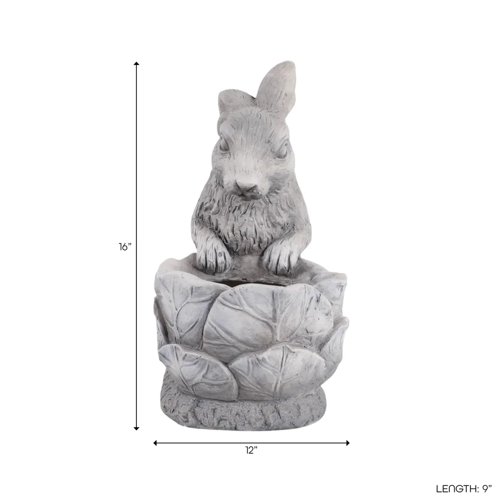 SLATEMOOR GRAY PLANTER 16 (IN)