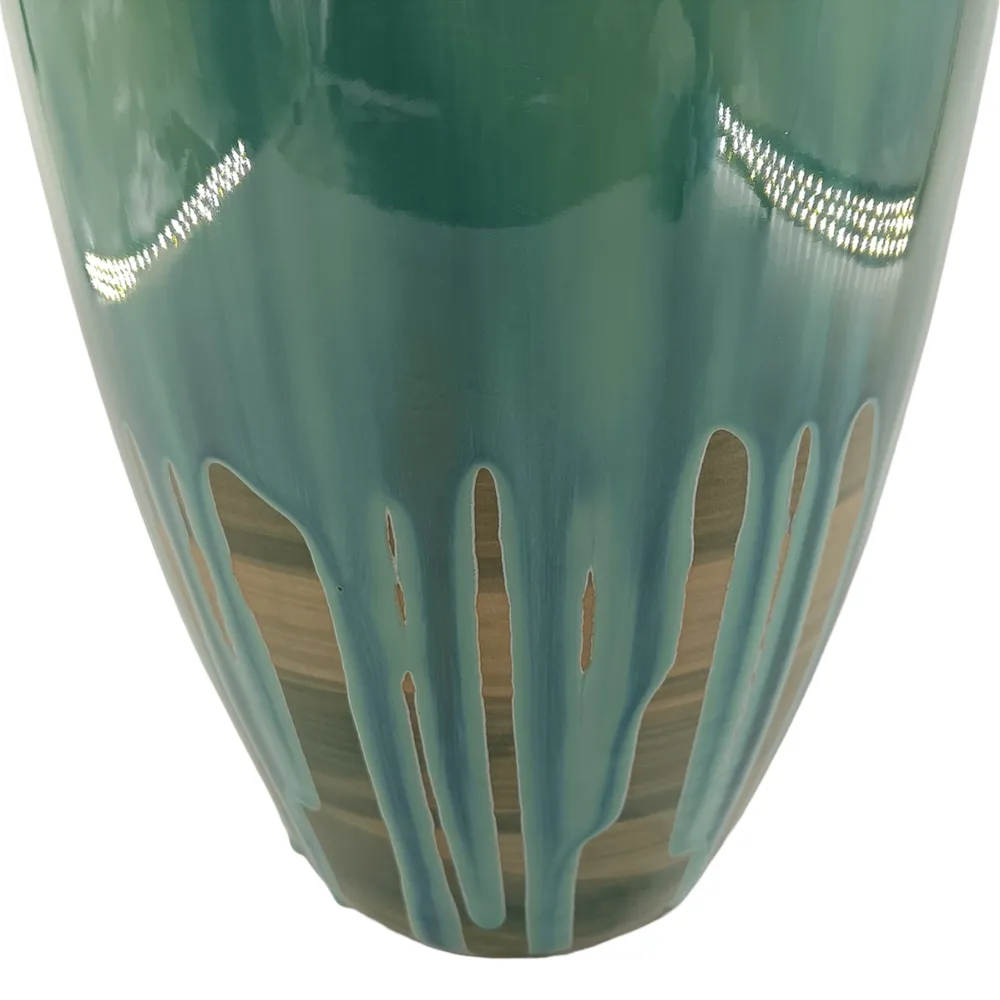 ANSELOAK GREEN VASE 21 (IN)
