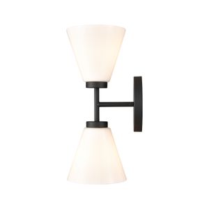 Houghton 15'' High 2-Light Vanity Light - Matte Black 4