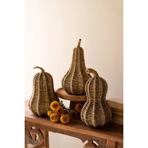Set of Three Woven Vine Gourds 3