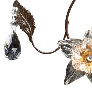 Cristallo Fiore 30'' Wide 3-Light Vanity Light - Deep Rust 2