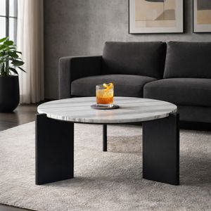 AXELVIEW BLACK COFFEE TABLE 17 (IN) 12