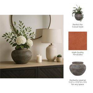 CLOVERHAM BROWN VASE 9 (IN) 11