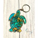 GLITTER KEYCHAIN - TURTLE 1