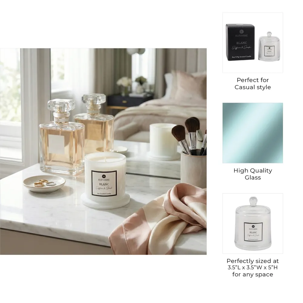 HEMMINGWORTH BLANC SAFFRON & SUEDE CANDLE 5 (IN)