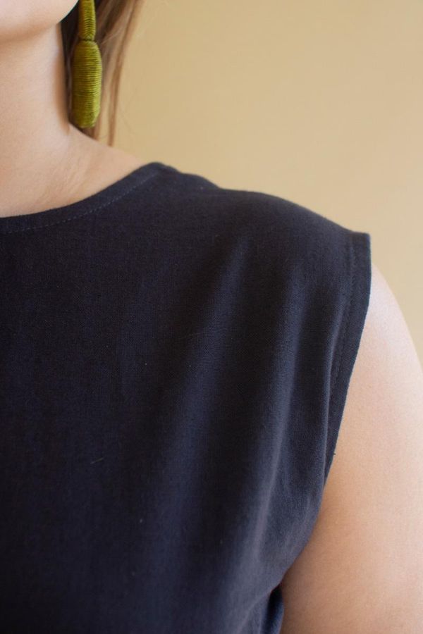 Convertible Wrap Blouse / Midnight