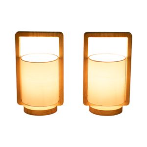 RHEA SET OF 2 WHITE LAMPS 11 (IN) 3