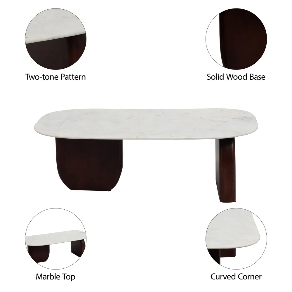 HAYFIELDLAND BROWN COFFEE TABLE 16 (IN)
