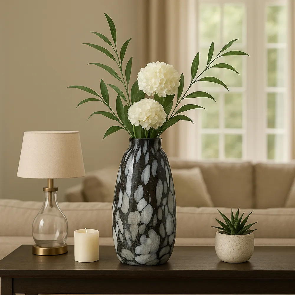 GAIGEMILL GRAY GLASS VASE 20 (IN)