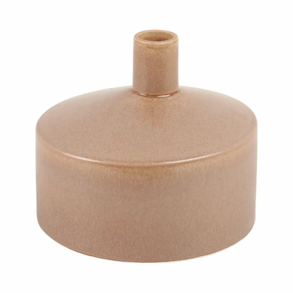 ROCKMILL BROWN VASE 7 (IN)
