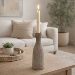 PAXTONCLIFF GRAY CANDLE HOLDER 8 (IN) 2